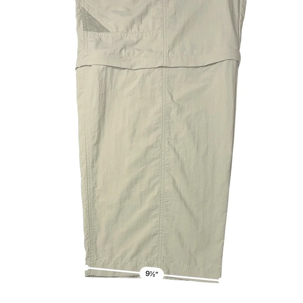 Columbia PFG UPF 50 Omni Shade Backcast Convertible Tan Pants Shorts 30 Outdoors